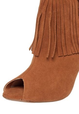 Ankle Boot DAFITI SHOES Franjas Caramelo