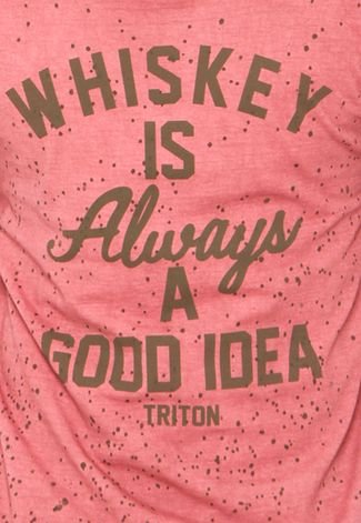 Camiseta Triton Whiskey Vermelha