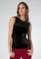 Blusa Colcci Velvet Preta - Marca Colcci