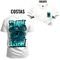 Camiseta Plus Size Unissex T-Shirt Premium Death Dow Frente Costas - Branco - Marca Nexstar
