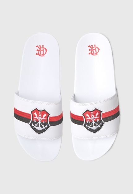 Chinelo Slide Flamengo Manto 2 2019 Branco - Marca Flamengo