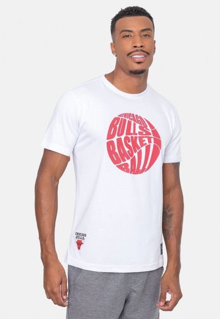 Camiseta NBA Basketball Chicago Bulls Off White - Marca NBA
