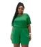 Conjunto Plus Size Blusa Com Shorts Secret Glam Verde - Marca Secret Glam