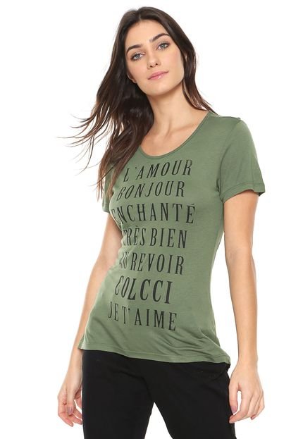 Camiseta Colcci L'amour Verde - Marca Colcci
