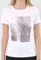 Camiseta Calvin Klein Folha Branca - Marca Calvin Klein