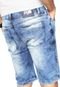 Bermuda Jeans Rock Blue Reta Acid Azul - Marca Rock Blue