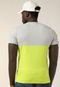 Camiseta Lacoste Color Block Neon Amarela - Marca Lacoste