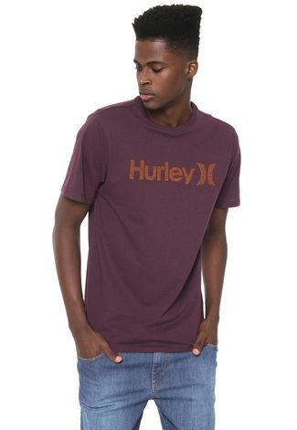 Camiseta Hurley O&O Push Throught Roxa