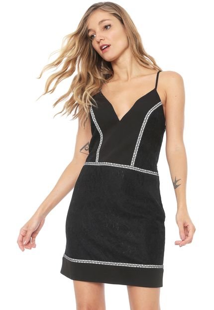 Vestido Carmim Curto Beatriz Preto - Marca Carmim