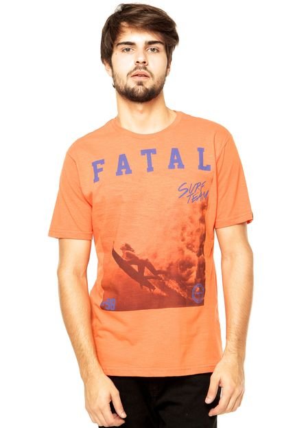 Camiseta Fatal Laranja - Marca Fatal Surf