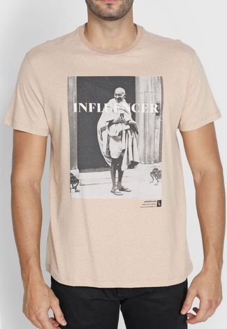 Camiseta Reserva Influencer Peace Bege