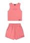 Conjunto Regata e Shorts Elians Beats 271523  Rosa - Marca Elian