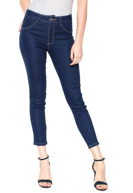 Calça Jeans Biotipo Skinny Cropped Azul-Marinho - Marca Biotipo