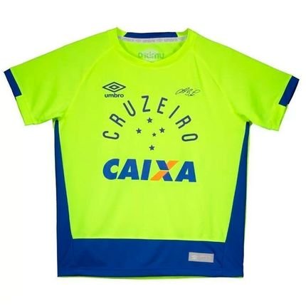 Camisa Goleiro Cruzeiro Oficial 2016 Juvenil Umbro Amarela - Marca Umbro