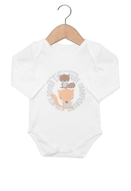 Body Mini Baby Menina Branco - Marca Mini Baby