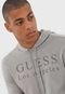Camiseta Guess Lettering Cinza - Marca Guess