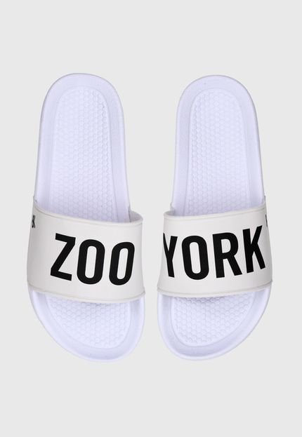 Chinelo Slide Zoo York Logo Branco - Marca Zoo York