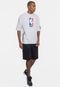 Camiseta NBA Masculina Oversized Logoman Off White - Marca NBA