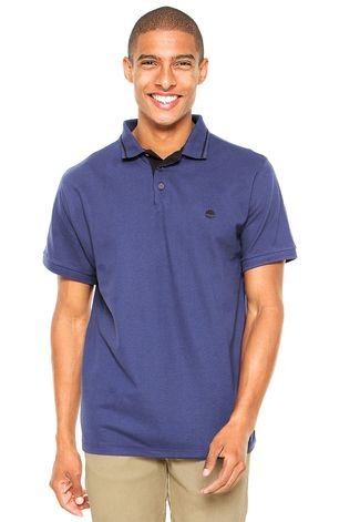 Camisa Polo Timberland NH Azul