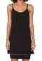 Vestido Sommer Curto Canelado Preto - Marca Sommer