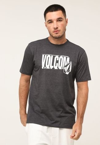 Camiseta Volcom Wordstone Grafite