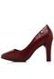 Scarpin Piccadilly Croco Vinho - Marca Piccadilly