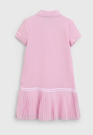 Vestido Polo Ralph Lauren Infantil Logo Rosa - Compre Agora