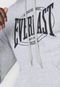 Blusa de Moletom Flanelada Fechada Everlast Logo Cinza - Marca Everlast