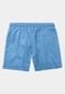 Short Resina Bermuda Praia Tactel Liso Masculino Mauricinho Azul - Marca Resina