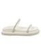 Sandália Feminina Papete Strass Confortável Off White - Marca Stessy Shoes