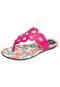 Rasteira Brink Jully Floral Rosa - Marca Brink