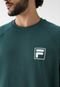 Blusa de Moletom Fechada Fila Logo Verde - Marca Fila