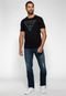 T-SHIRT GUESS MASC LOGO TRIANGULO RELEVO - Marca Guess