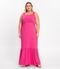 Vestido Longo Feminino Plus Size Secret Glam Rosa - Marca Secret Glam