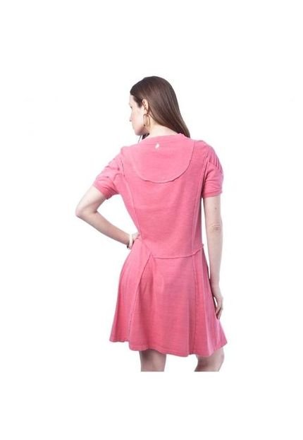 Vestido Recortes Rosa - Marca Shop 126
