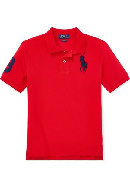 Camisa Polo Polo Ralph Lauren Reta Classic Vermelha - Marca Polo Ralph Lauren