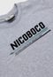 Camiseta Nicoboco Infantil Lettering Cinza - Marca Nicoboco