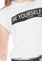 Camiseta Calvin Klein Jeans Be Yourself Branca - Marca Calvin Klein Jeans