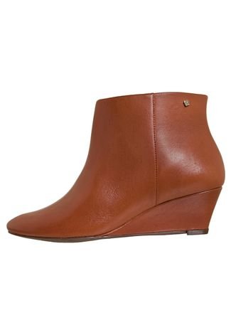 Ankle Boot Anabela Caramelo