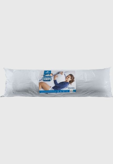 Travesseiro De Corpo Fibrasca Body Pillow Branco 40X130Cm Fibrasca - Marca Fibrasca