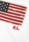 Camiseta Polo Ralph Lauren Infantil Usa Branca - Marca Polo Ralph Lauren