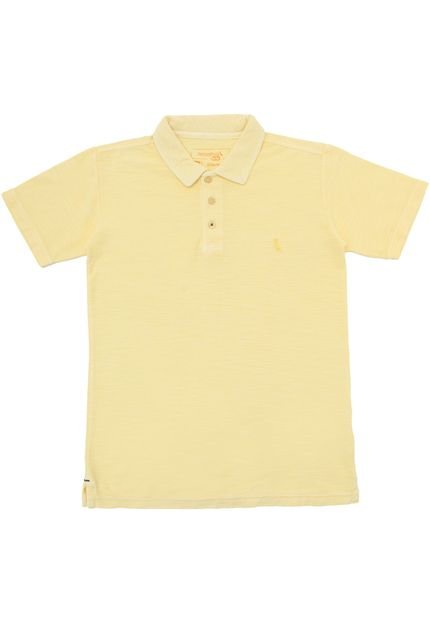 Camiseta Polo Reserva Mini Menino Liso Amarelo - Marca Reserva Mini