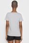 Camiseta Roxy Lubar Shir Cinza/Branca - Marca Roxy