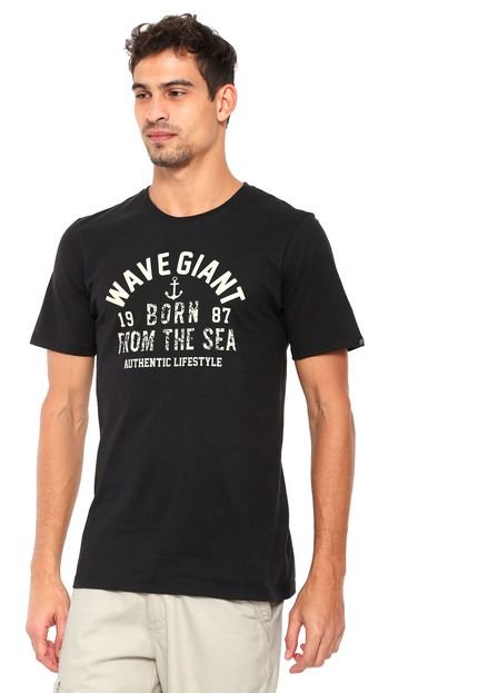 Camiseta WG Born From Sea Preta - Marca WG Surf