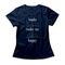 Camiseta Feminina Books Make Me Happy - Azul Marinho - Marca Studio Geek 