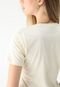 Camiseta New Balance Reta Logo Off-White - Marca New Balance