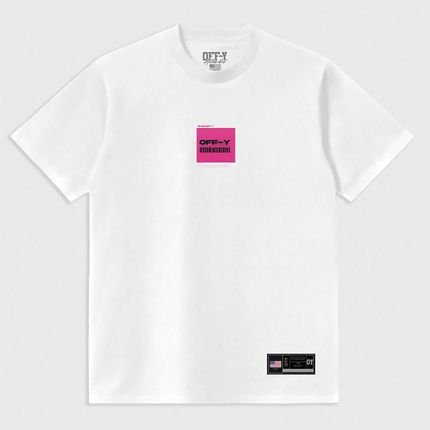 Camiseta Oversized Streetwear  Barcode Branco Off-Y - Marca Prison