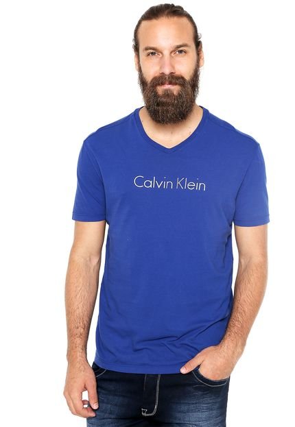 Camiseta Calvin Klein Logo Azul - Marca Calvin Klein