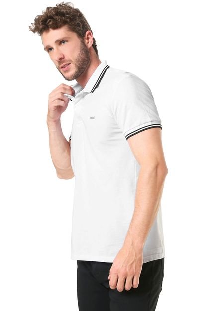 Camisa Polo Colcci Reta Logo Branca - Marca Colcci