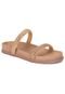 Papete Feminina Sandalia Chinelo 2 Tiras Nude Estilo Shoes - Marca Estilo Shoes